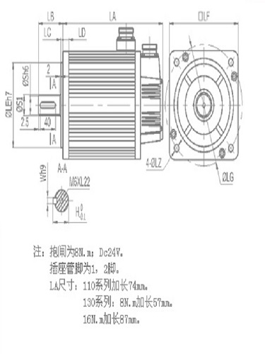 米格伺服電機110系列